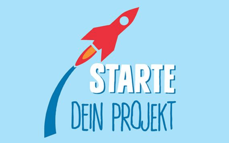 Starte dein Projekt Logo in Farbe